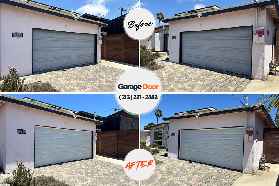 Before and after: garage door repair McElhattan, PA